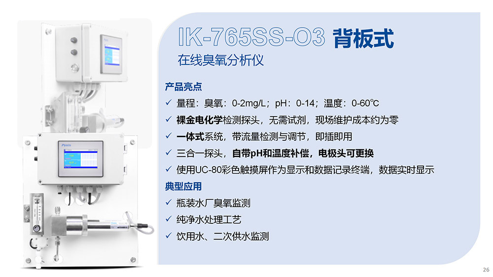 IK-765SS-O3背板式在線臭氧分析儀